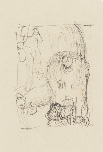 The Sphinx, Lovers with Child, Figure at the Bottom Edge by Gustav Klimt